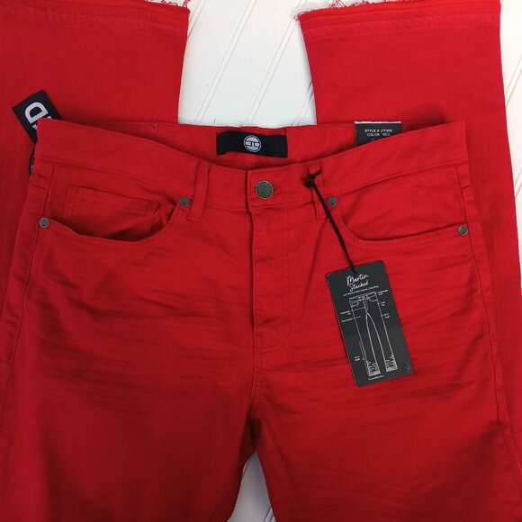 JORDAN CRAIG Jeans 36 x 38 Martin Stacked Ultimate Punk Skinny JTF956 Distressed